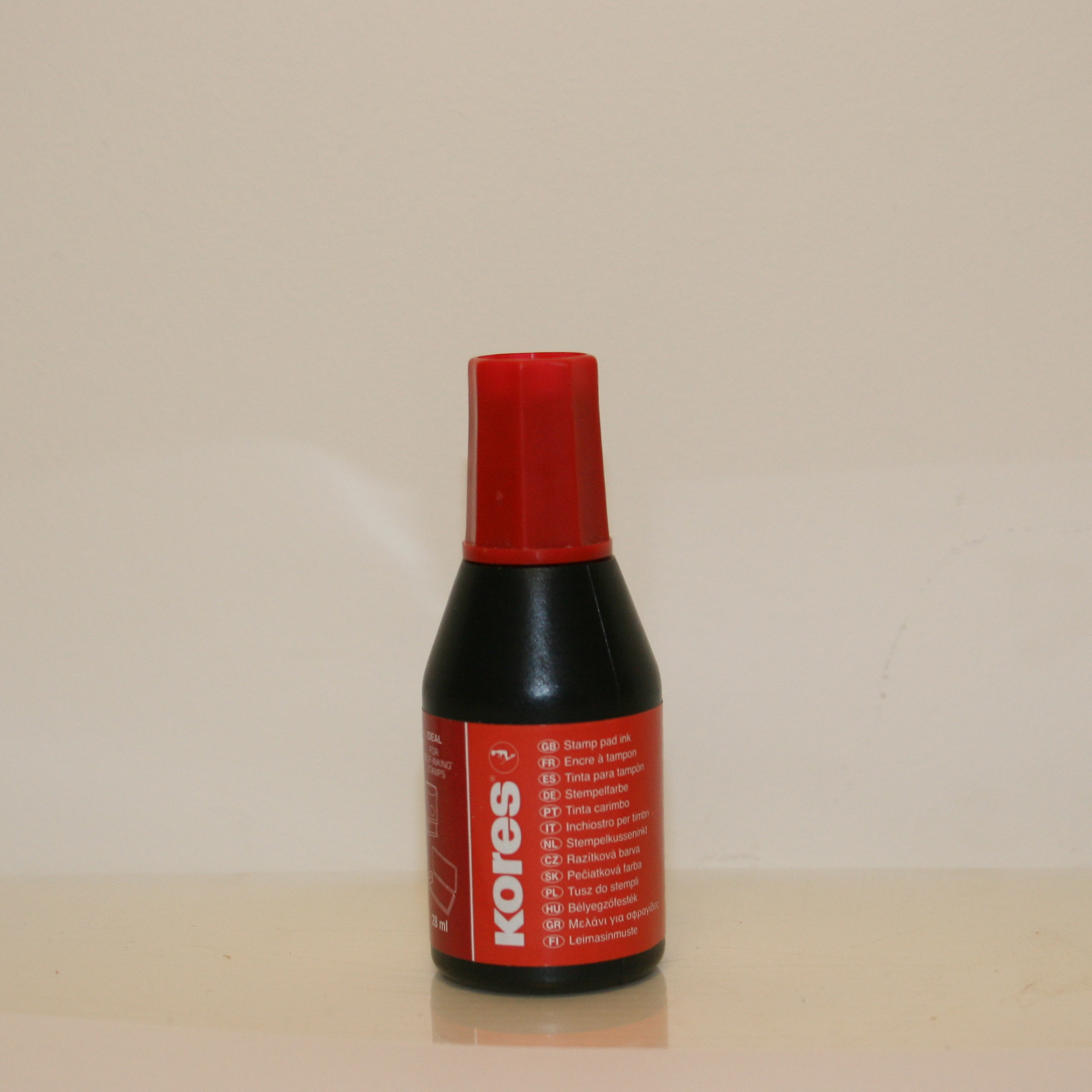 Stamp ink red